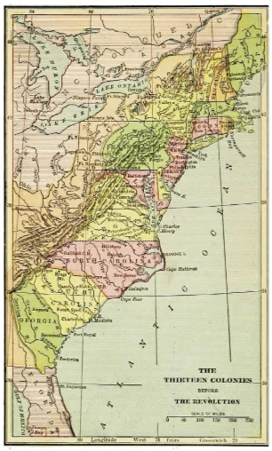 Map 13-colonies